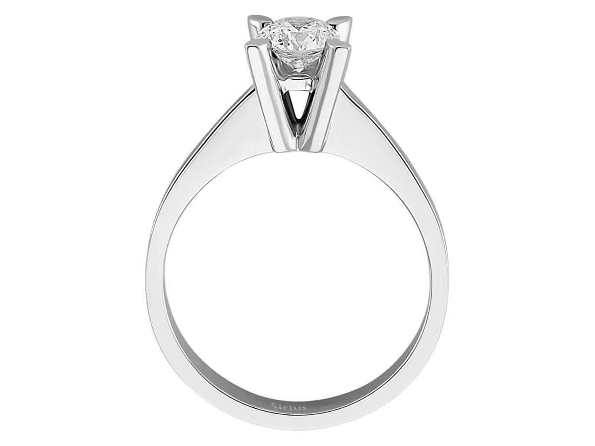 0,65 Karat Diamant Solitär Ring – handgefertigter Diamantschmuck aus Feingold | Sirius Diamant