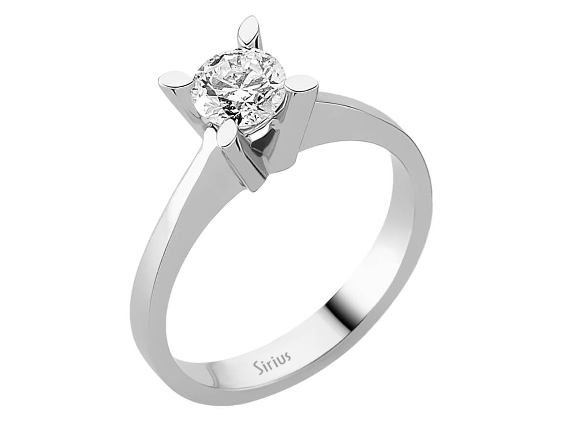 0,65 Karat Diamant Solitär Ring – handgefertigter Diamantschmuck aus Feingold | Sirius Diamant