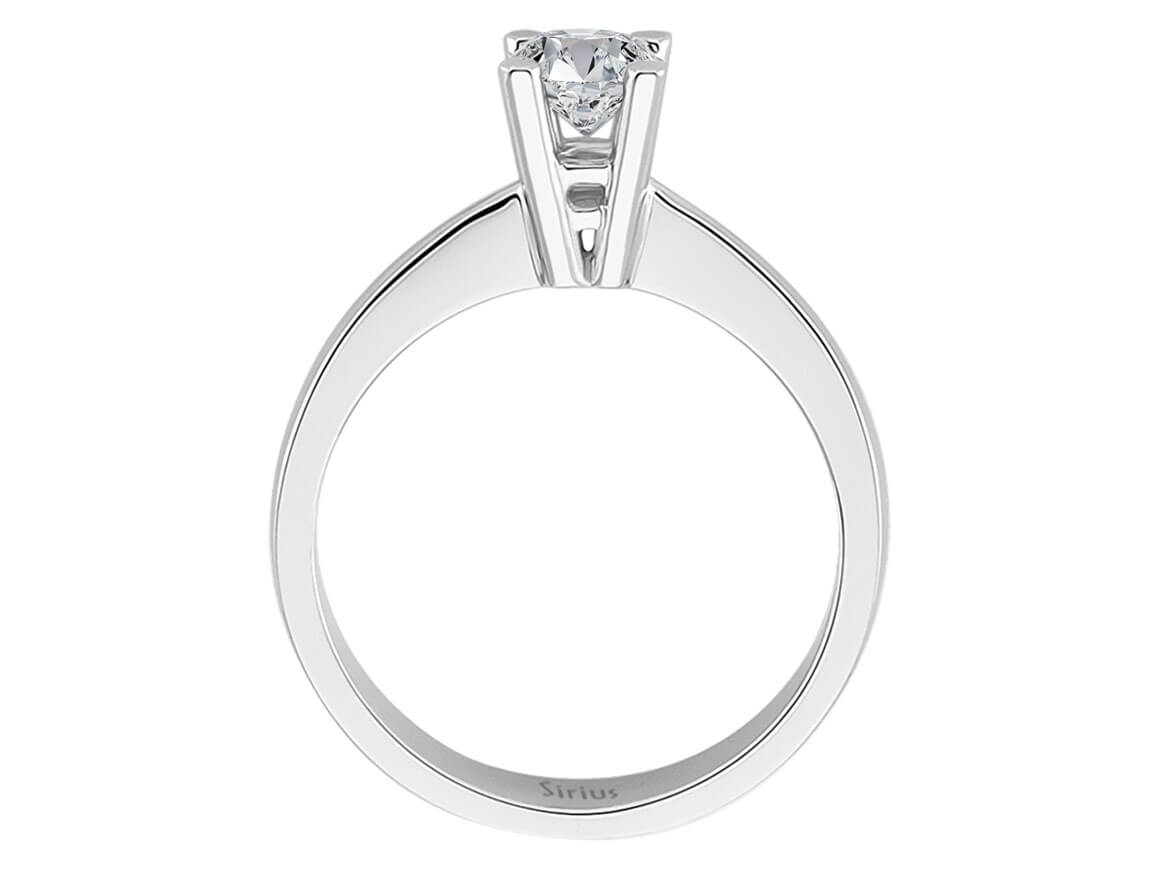 0,38 Carat Diamant Solitär Ring - handgefertigter Diamantschmuck aus Feingold | Sirius Diamant