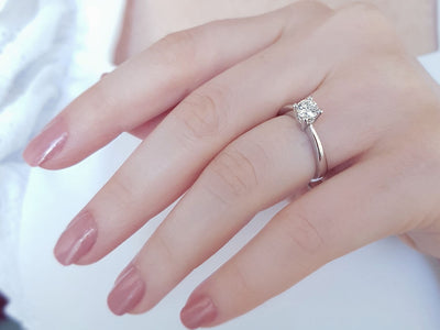 0.38 carat diamond solitaire ring