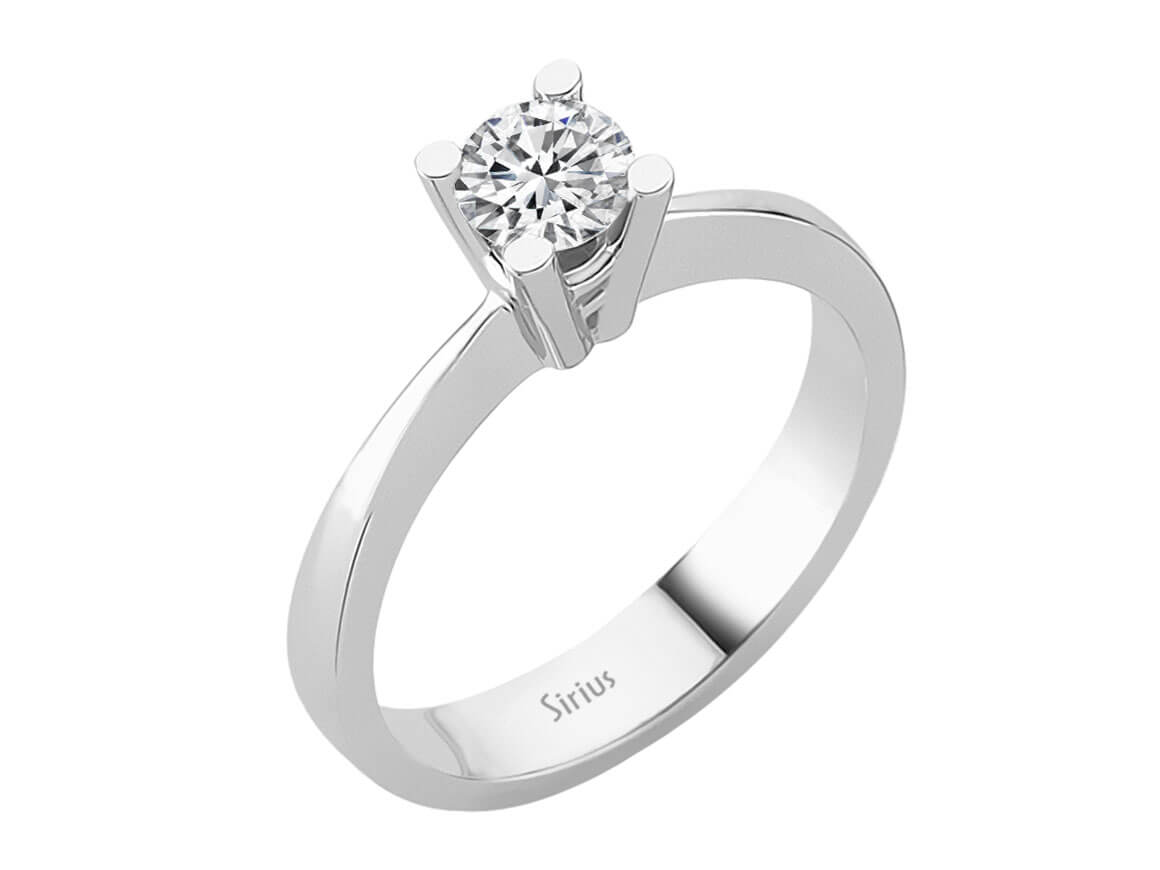 0,38 Carat Diamant Solitär Ring - handgefertigter Diamantschmuck aus Feingold | Sirius Diamant