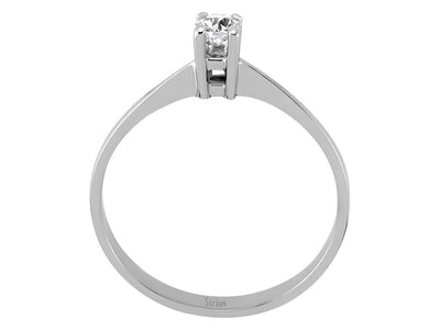 Bague solitaire en diamant de 0,18 carat en 18 carats