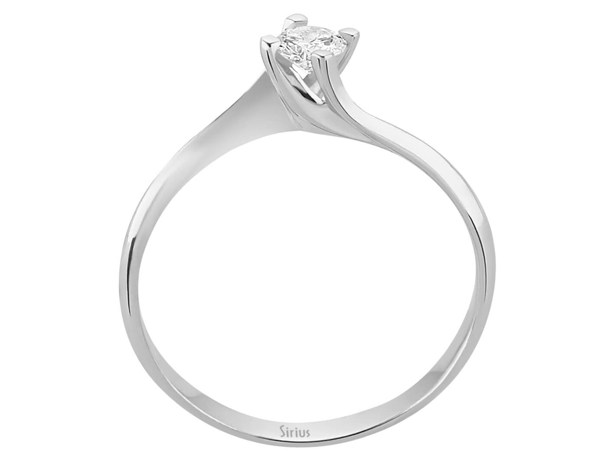 0,20 Carat Diamant Solitaire Ring - handgefertigter Diamantschmuck aus Feingold | Sirius Diamant