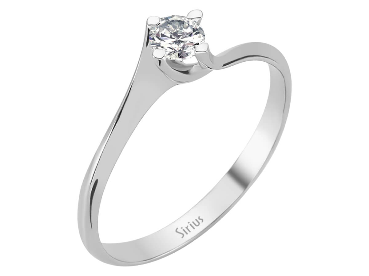 0,20 Carat Diamant Solitaire Ring - handgefertigter Diamantschmuck aus Feingold | Sirius Diamant