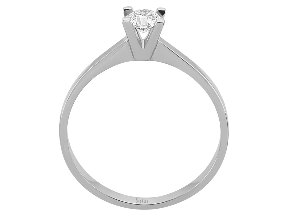 0,31 Karat Diamant Solitaire Ring - handgefertigter Diamantschmuck aus Feingold | Sirius Diamant