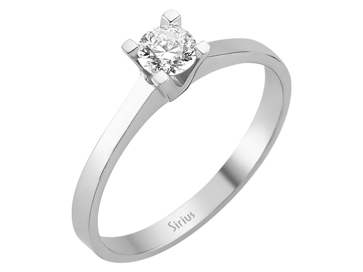 0,31 Karat Diamant Solitaire Ring - handgefertigter Diamantschmuck aus Feingold | Sirius Diamant