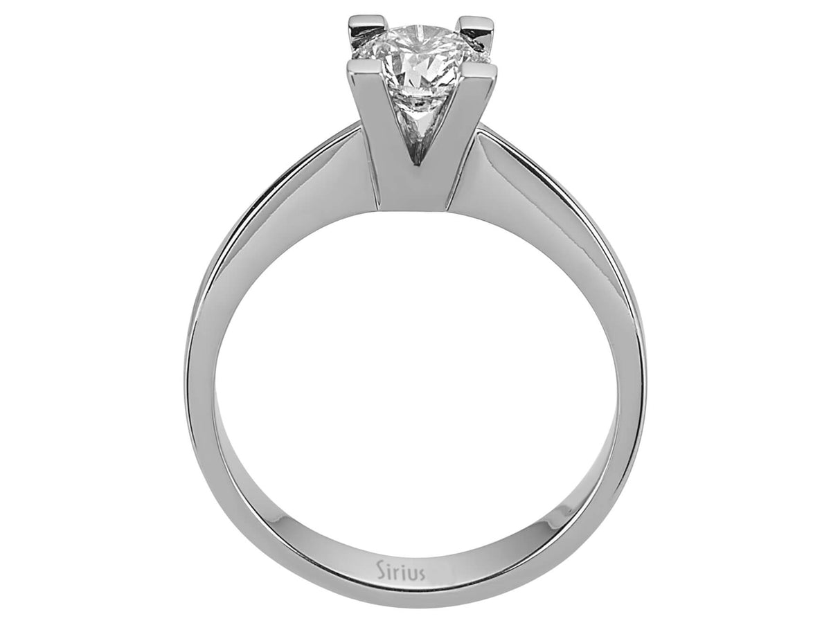 0,72 Karat Diamant Solitaire Ring - handgefertigter Diamantschmuck aus Feingold | Sirius Diamant