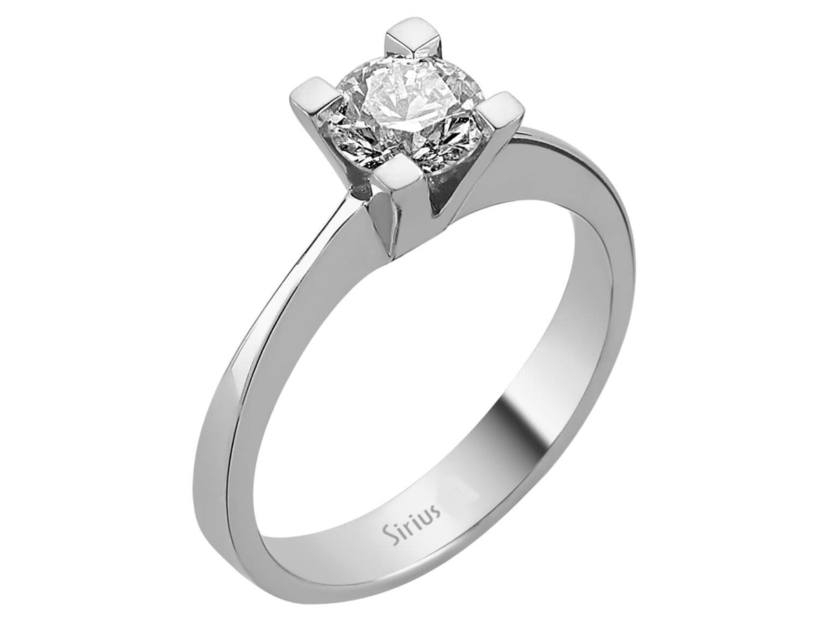 0,72 Karat Diamant Solitaire Ring - handgefertigter Diamantschmuck aus Feingold | Sirius Diamant