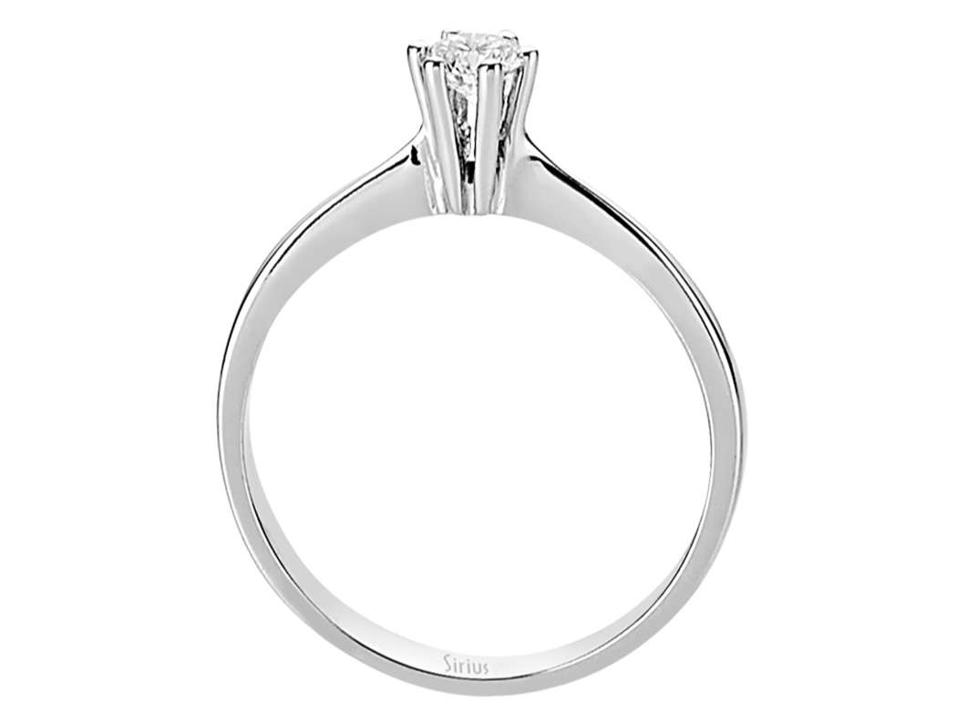 0,23 Karat Diamant Solitär Ring - handgefertigter Diamantschmuck aus Feingold | Sirius Diamant