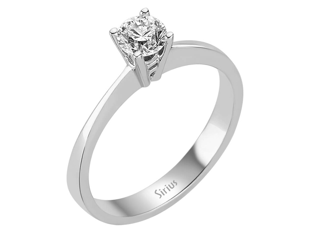0,42 Karat Diamant Solitaire Ring - handgefertigter Diamantschmuck aus Feingold | Sirius Diamant