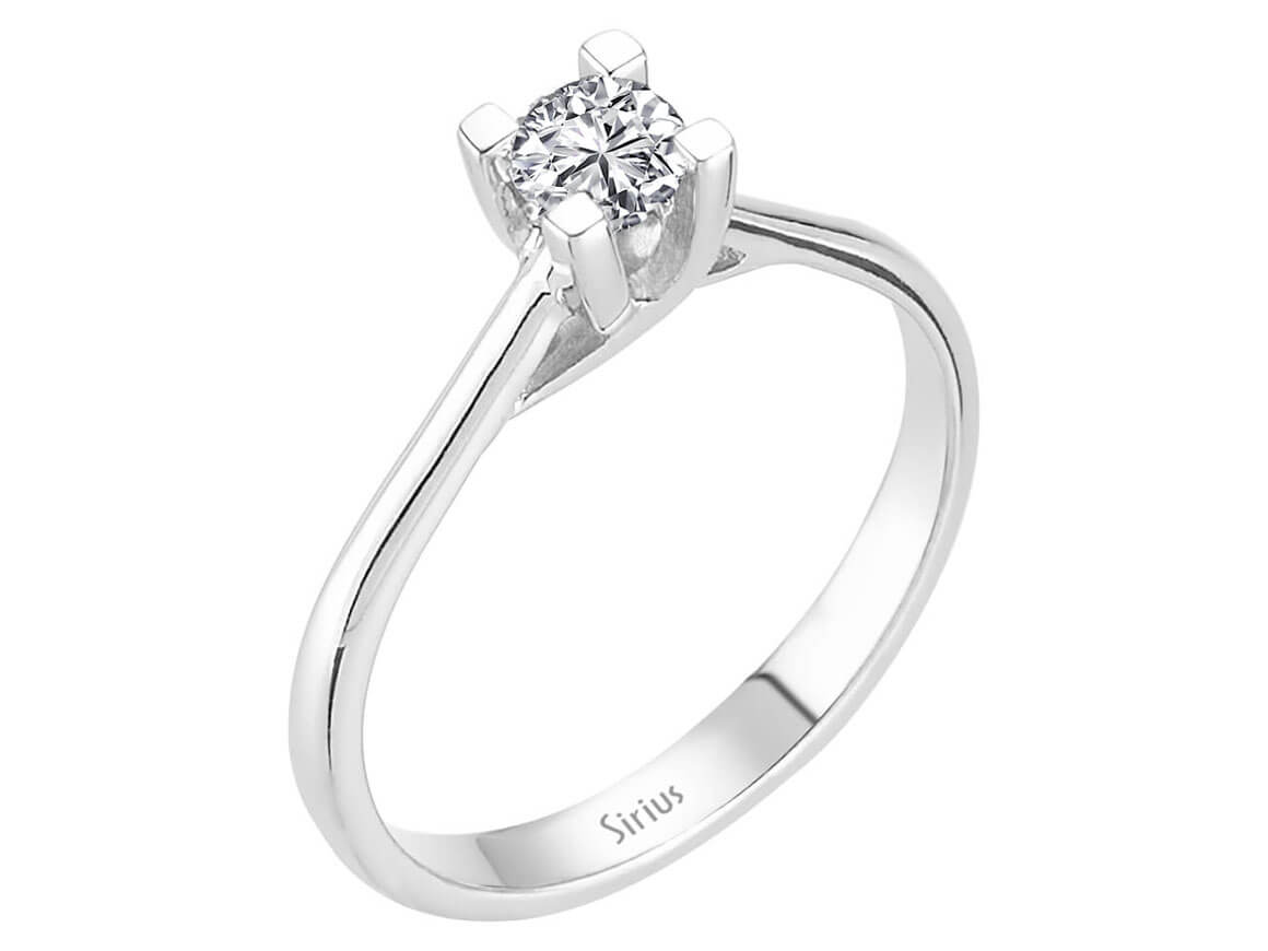 0,33 Carat Diamant Solitaire Ring - handgefertigter Diamantschmuck aus Feingold | Sirius Diamant