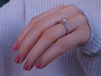 0.20 carat diamond solitaire ring