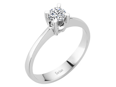 F color 0.31 carat diamond solitaire ring