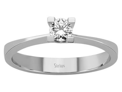 G color 0.23 carat diamond solitaire ring
