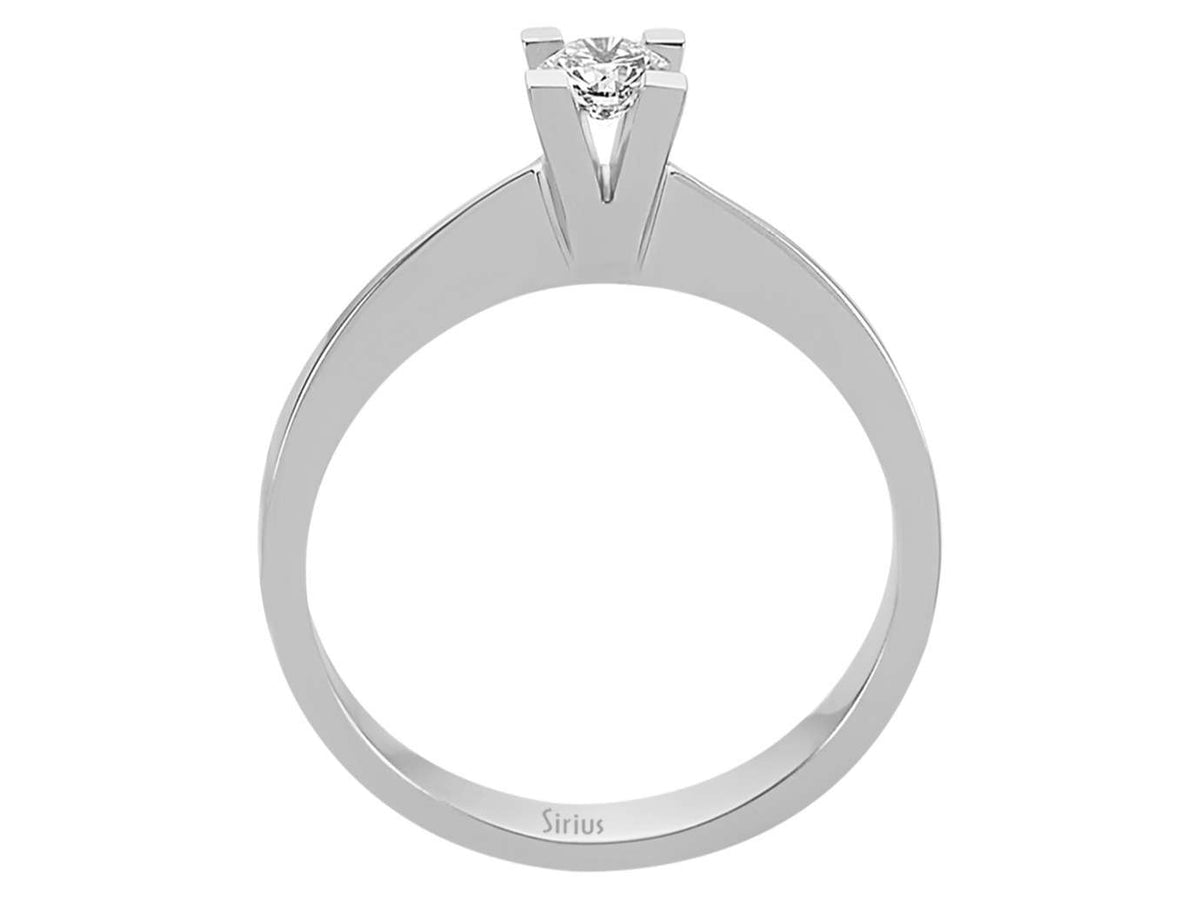 G-Farbe 0,23 Karat Diamant-Solitärring - handgefertigter Diamantschmuck aus Feingold | Sirius Diamant