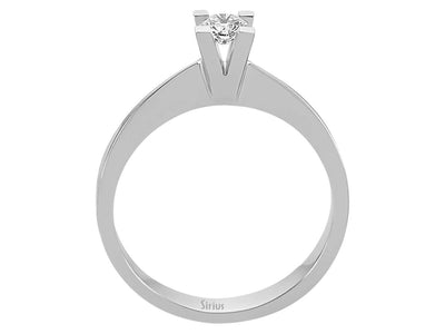 G color 0.23 carat diamond solitaire ring