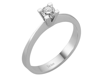 G color 0.23 carat diamond solitaire ring