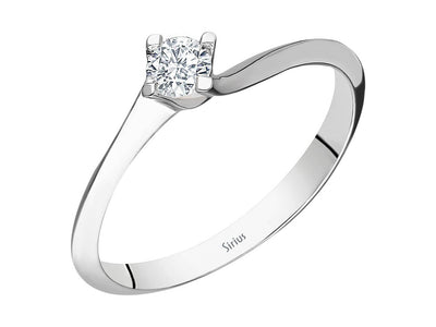 Bague solitaire en diamant de 0,15 carat