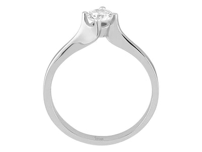 0.32 carat diamond solitaire ring