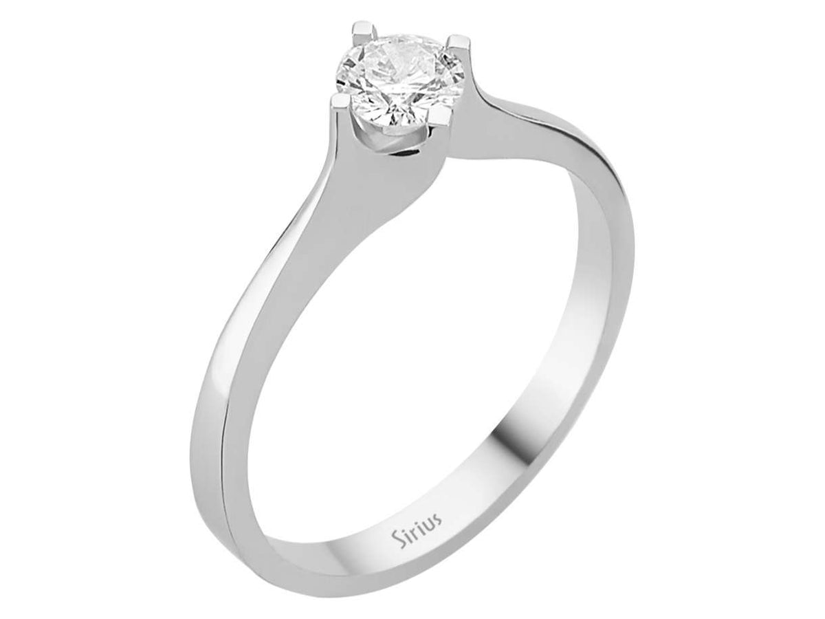 0,32 Carat Diamant Solitär Ring - handgefertigter Diamantschmuck aus Feingold | Sirius Diamant