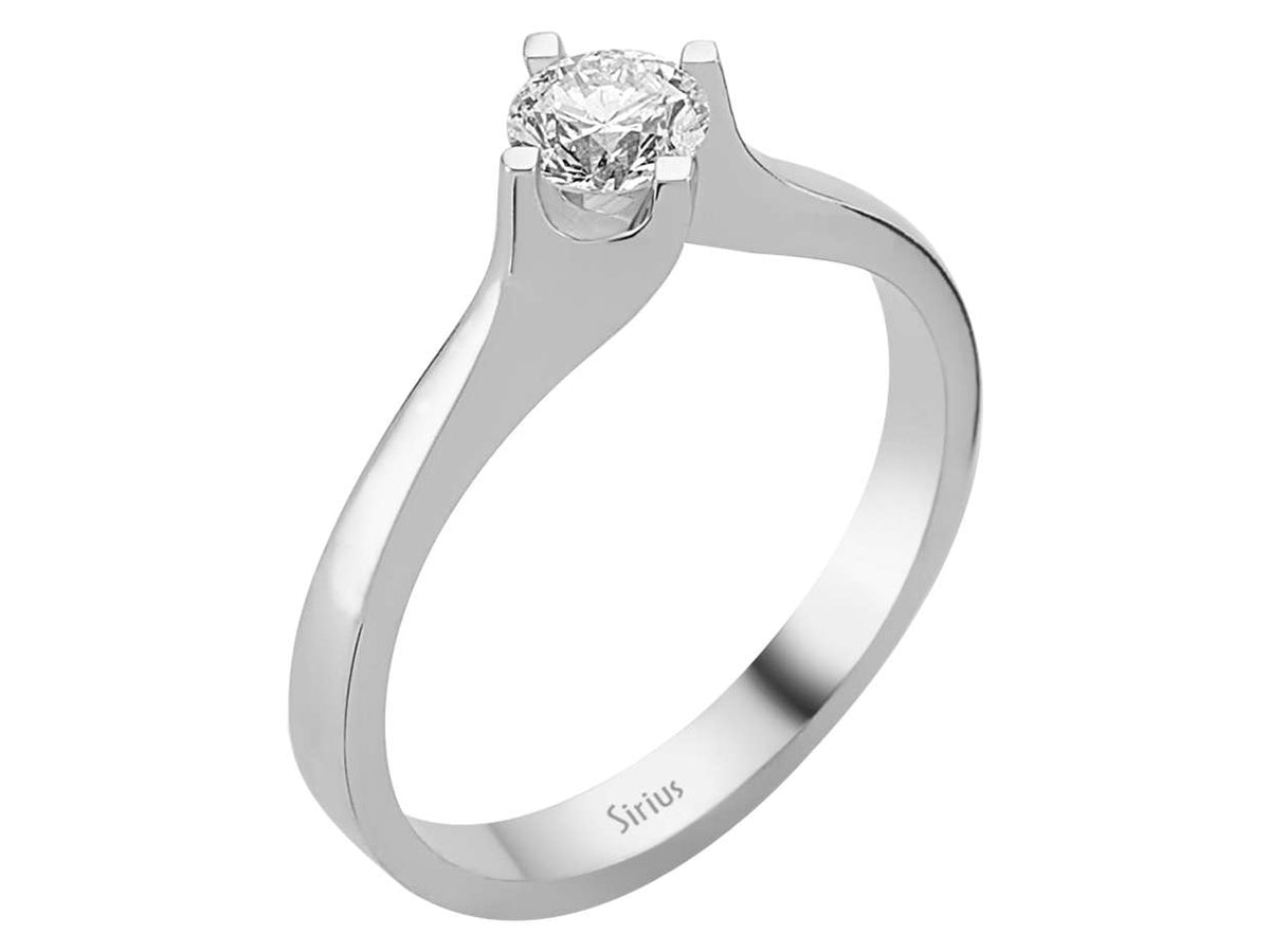 0,41 Karat Diamant Solitär Ring - handgefertigter Diamantschmuck aus Feingold | Sirius Diamant