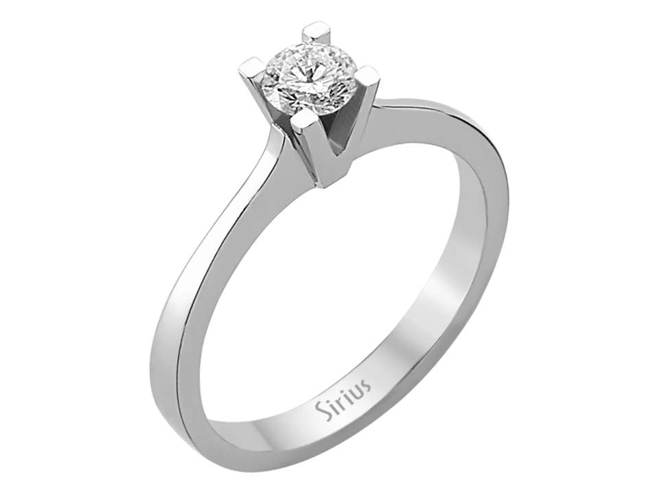 0,30 Karat Diamant Solitär Ring - handgefertigter Diamantschmuck aus Feingold | Sirius Diamant
