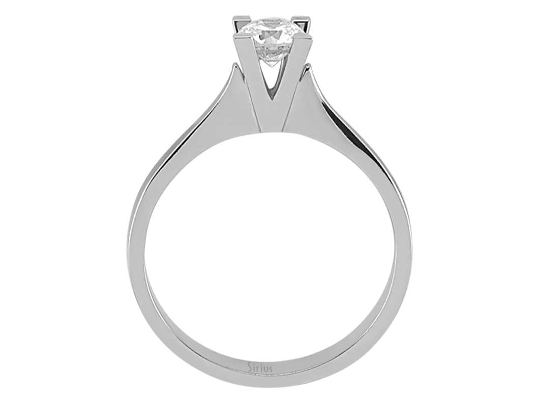 0,38 Karat Diamant Solitär Ring - handgefertigter Diamantschmuck aus Feingold | Sirius Diamant