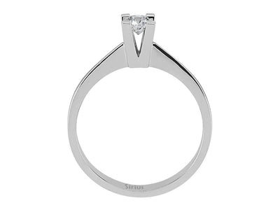 0.18 carat diamond solitaire ring