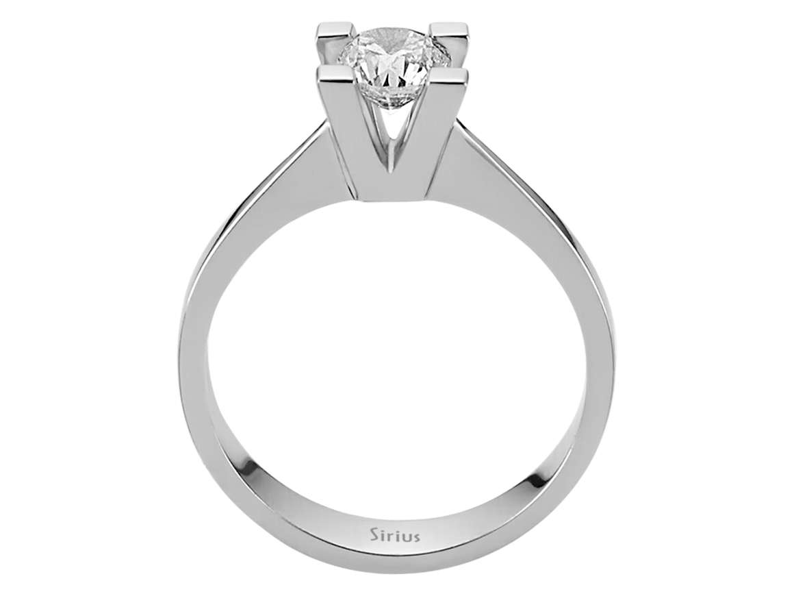 0,63 Karat Diamant Solitär Ring - handgefertigter Diamantschmuck aus Feingold | Sirius Diamant