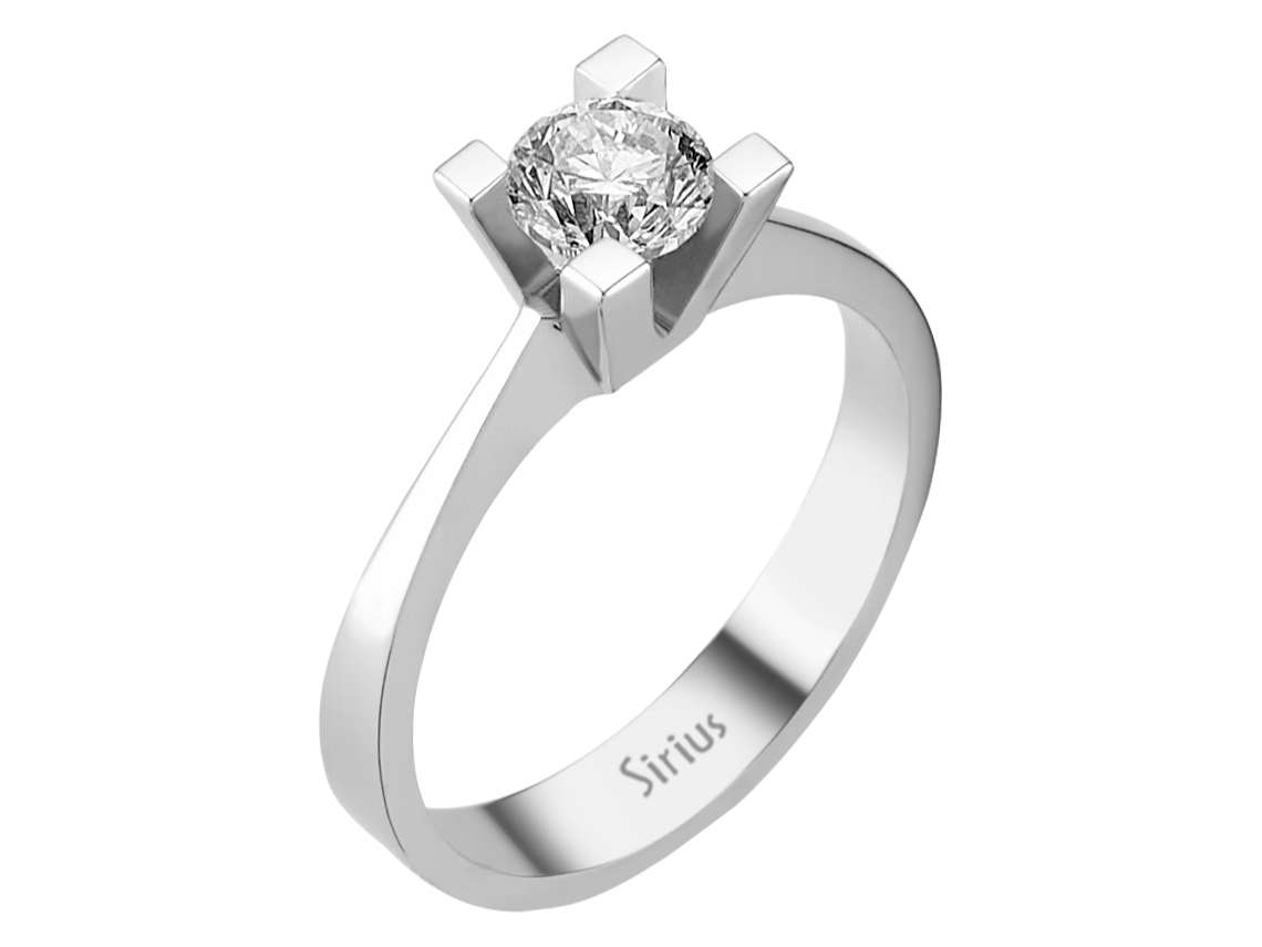 0,63 Karat Diamant Solitär Ring - handgefertigter Diamantschmuck aus Feingold | Sirius Diamant