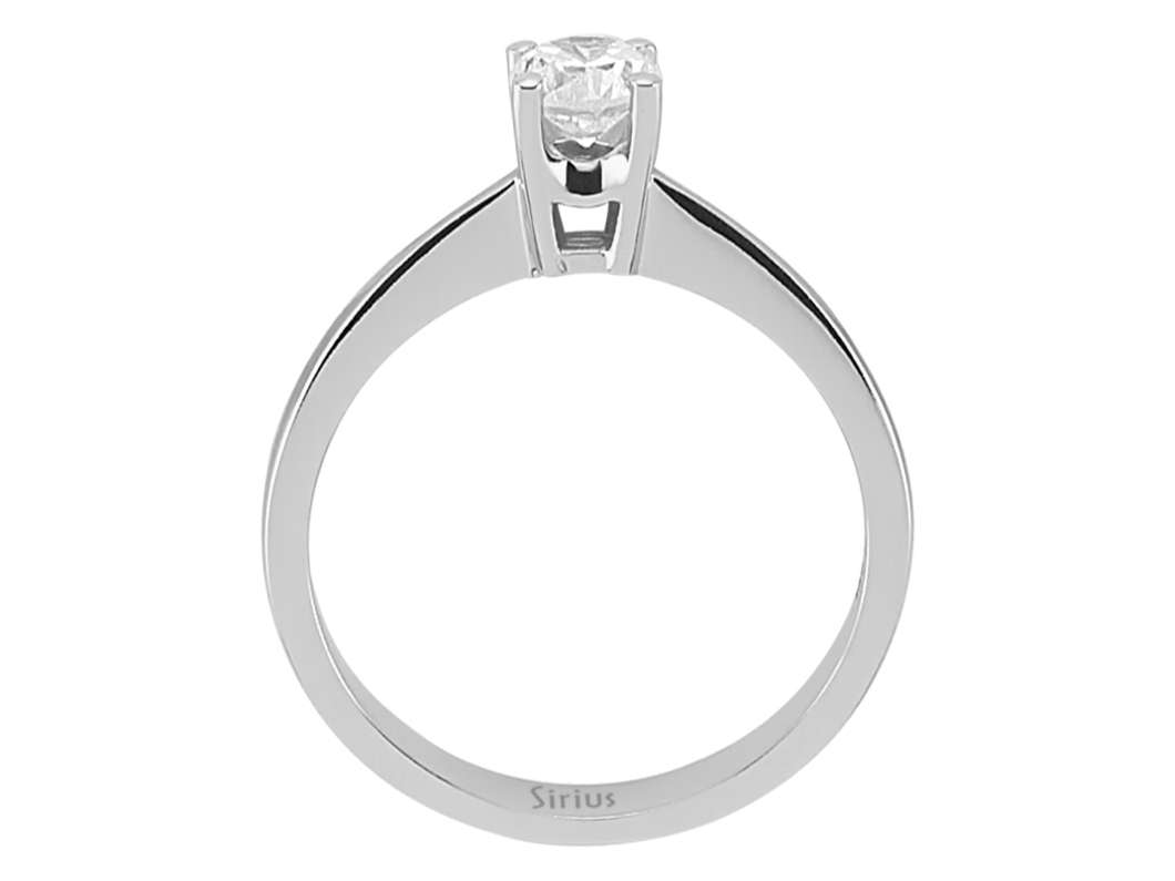 0,43 Karat Diamant Solitär Ring - handgefertigter Diamantschmuck aus Feingold | Sirius Diamant