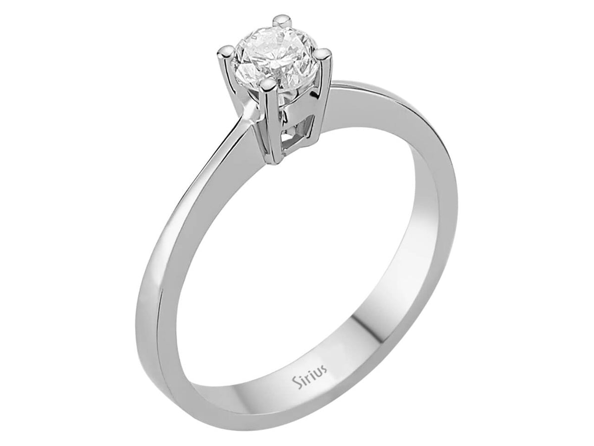 0,43 Karat Diamant Solitär Ring - handgefertigter Diamantschmuck aus Feingold | Sirius Diamant