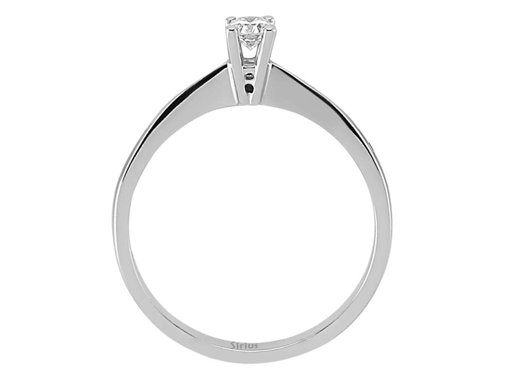 0,15 Karat Diamant Solitär Ring - handgefertigter Diamantschmuck aus Feingold | Sirius Diamant