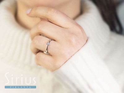 Bague solitaire en diamant de 0,15 carat