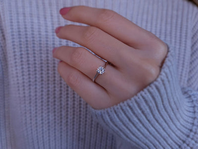 0.48 carat diamond solitaire ring