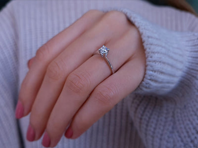 0.48 carat diamond solitaire ring