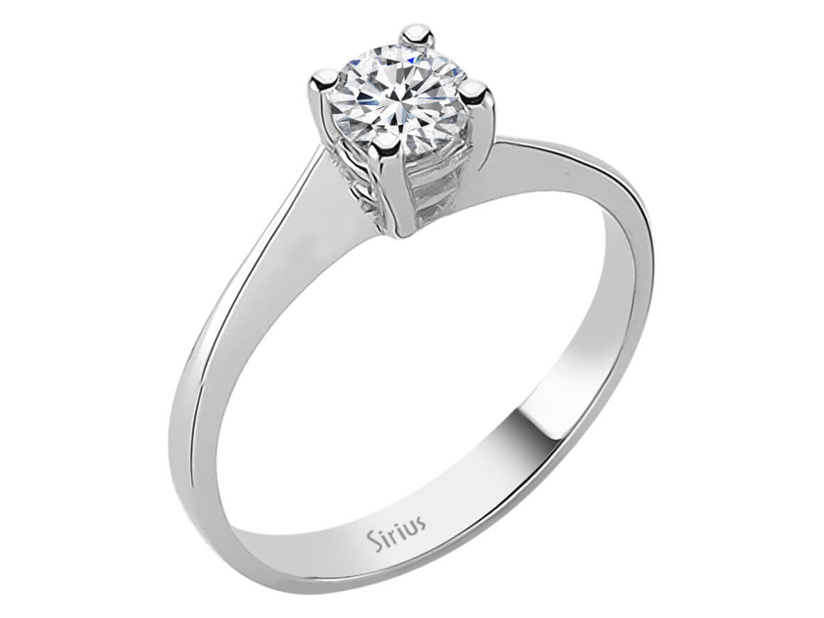 0,48 Carat Diamant Solitär Ring - handgefertigter Diamantschmuck aus Feingold | Sirius Diamant