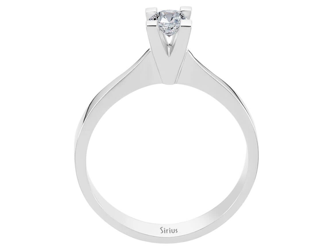 0,29 Karat Diamant Solitär Ring - handgefertigter Diamantschmuck aus Feingold | Sirius Diamant