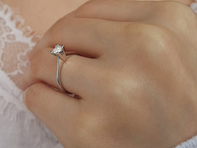 0.29 carat diamond solitaire ring