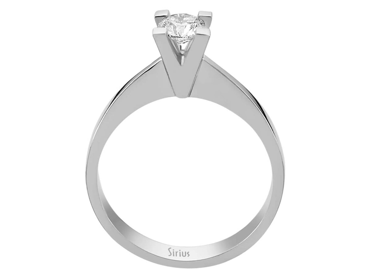 0,38 Karat Diamant Solitär Ring - handgefertigter Diamantschmuck aus Feingold | Sirius Diamant