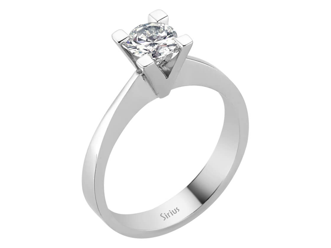 0,53 Carat Diamant Solitär Ring - handgefertigter Diamantschmuck aus Feingold | Sirius Diamant