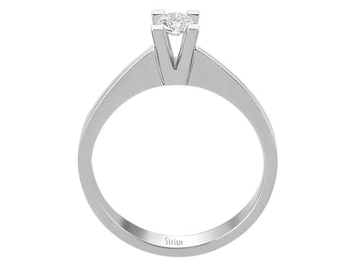 G color 0.19 carat diamond solitaire ring