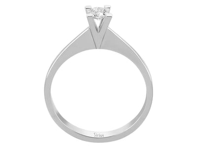 G Color 0.19 Carat Diamond Solitaire Ring