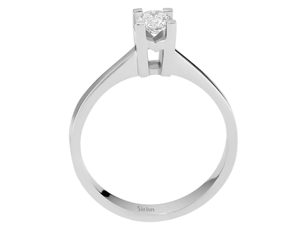 0,32 Karat Diamant Solitär Ring - handgefertigter Diamantschmuck aus Feingold | Sirius Diamant