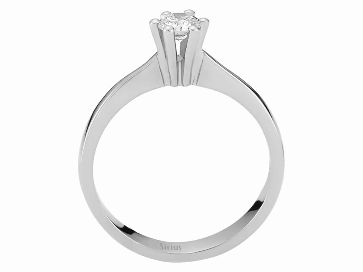 0,28 Karat Diamant Solitär Ring – handgefertigter Diamantschmuck aus Feingold | Sirius Diamant