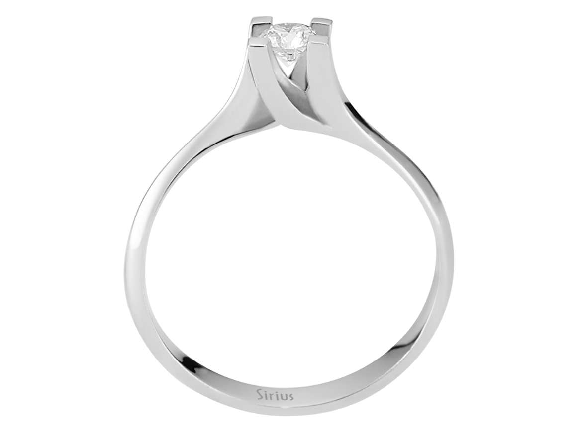 0,20 Karat Diamant Solitär Ring – handgefertigter Diamantschmuck aus Feingold | Sirius Diamant
