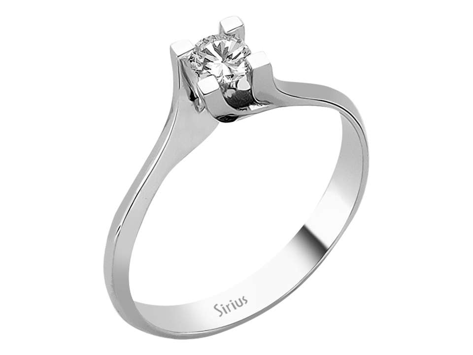 0,20 Karat Diamant Solitär Ring – handgefertigter Diamantschmuck aus Feingold | Sirius Diamant
