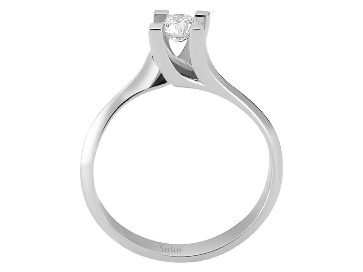 0,29 Karat Diamant Solitär Ring - handgefertigter Diamantschmuck aus Feingold | Sirius Diamant