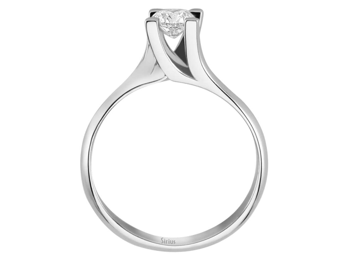 0,43 Karat Diamant Solitär Ring - handgefertigter Diamantschmuck aus Feingold | Sirius Diamant