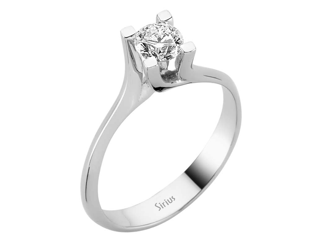 0,43 Karat Diamant Solitär Ring - handgefertigter Diamantschmuck aus Feingold | Sirius Diamant